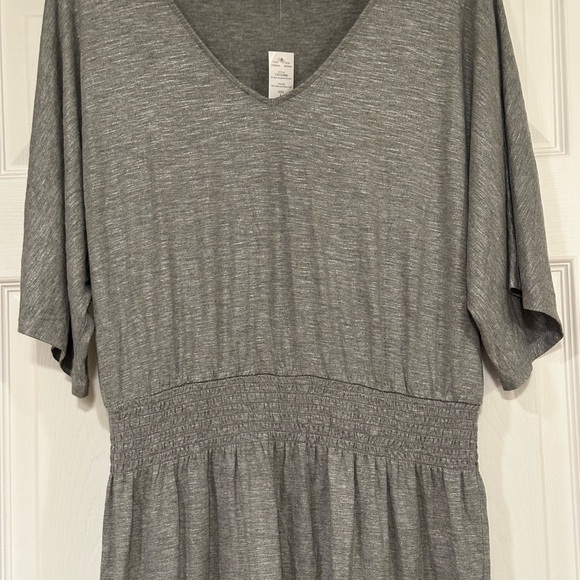 White House Black Market Kimono Sleeve Smocked Waist Dress Size Large - Picture 3 of 10